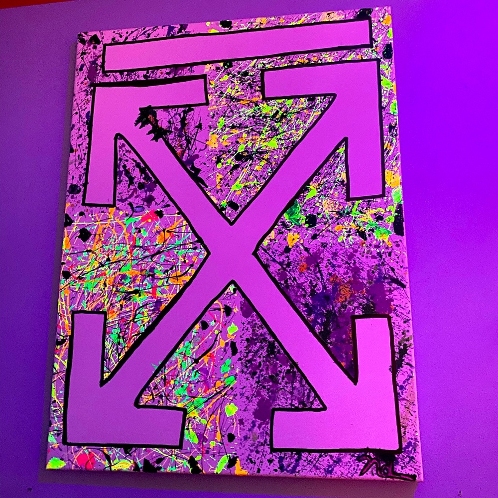 (One of a Kind) Off White Painting (Glows)